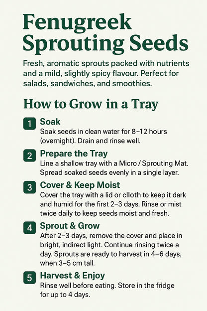 Fenugreek Sprouting Seeds