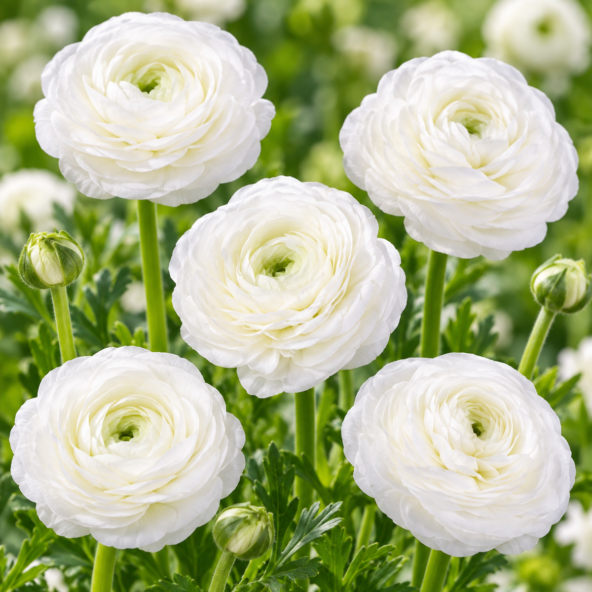 Ranunculus Mache White